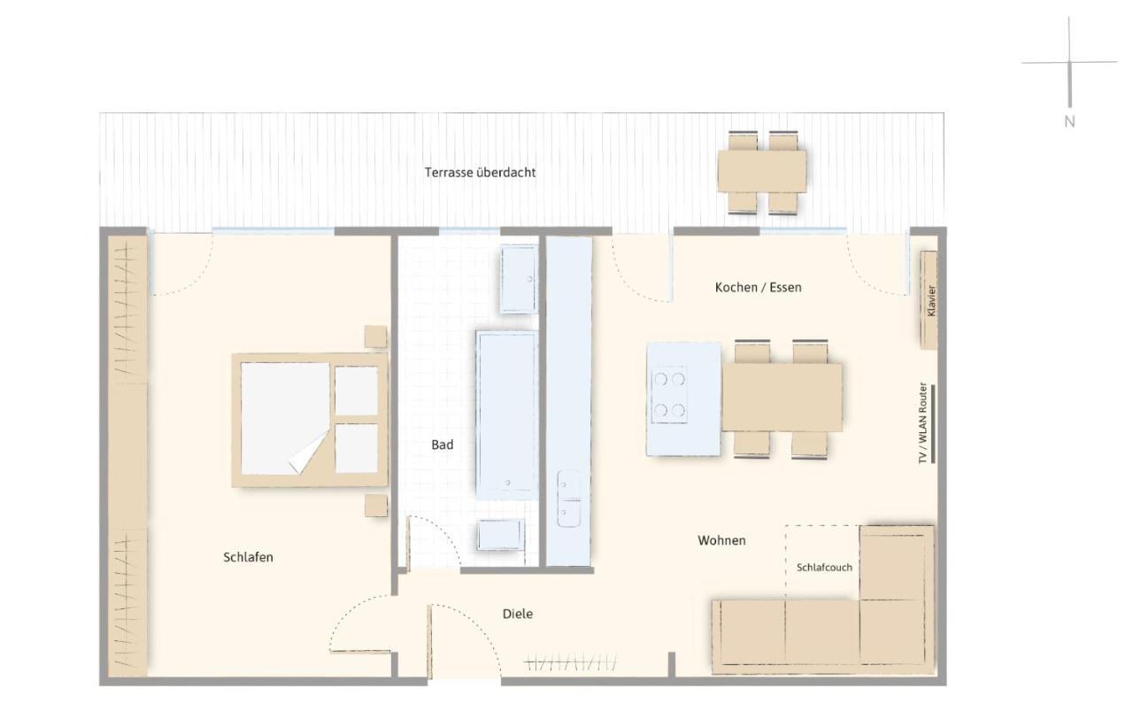 Moderne Ferienwohnung Nahe Swr Und Golfplatz Baden-Baden Exterior foto